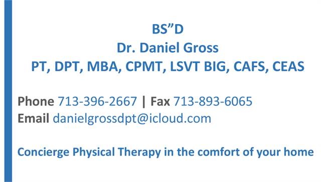 Dr. Daniel Gross, Doctor of Physical Therapy